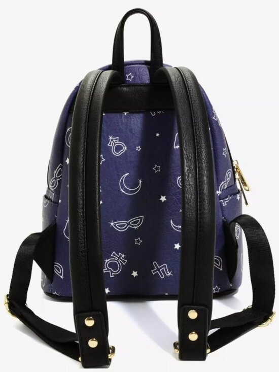 NEW!!! Loungefly x Sailor Moon Constellations Navy Mini Backpack main image 6